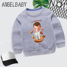 Boys Girls Sweatshirt Kids Stranger Things Will's Message Print Cartoon Hoodies Children Autumn Tops Baby Cotton Clothes,KYT2421 2024 - buy cheap