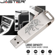 JASTER-mini unidad flash USB 2,0 portátil, 4GB, 8GB, 16GB, 32GB, 64GB, 128GB, almacenamiento externo, lápiz de memoria, emblema personalizado 2024 - compra barato