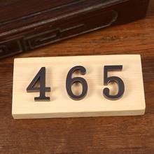 Número de casa de latón/50mm de altura/0-9, número de placa moderna para oficina, número de habitación de Hotel, dirección, dígitos, señal de placa 2024 - compra barato