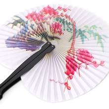 Hand Held Foldable Paper Fan For Children Themed Party Decoration Portable Fan  2024 - buy cheap