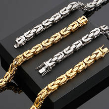 Hiphop Mens Necklaces 60CM Long 8MM Wide Chain Necklace Men Heavy Golden 316L Stainless Steel Jewellery Accessories Wholesale 2024 - buy cheap