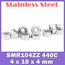 SMR104ZZ Bearing 4*10*4 mm ( 10 PCS ) Stainless Steel Ball Bearings Shielded  SMR104Z SMR104 Z ZZ 2024 - buy cheap