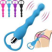 Silicone Magic Wand G Spot Clitoris Stimulator Masturbator Dildo Anal Beads Vibrator Adult Erotic Sex Toys For Woman Sex Shop 2024 - buy cheap