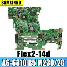 SAMXINNO NOVA Marca LF145M MB 13287-1 448.00Y02.0011 Para lenovo FLEX 2-14D Flex2-14d placa-mãe A6-6310 CPU R5 M230 / GPU 2G 2024 - compre barato