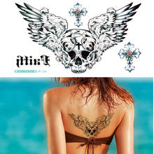 1PCS Temporary Tattoos Sticker for Women Sexy Wings Designs Chest Fake Long Lasting Body Art Transfer Tattoos 2024 - buy cheap