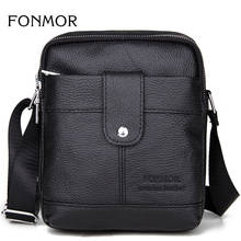 FONMOR 100% Genuine Leather Men Messenger Bag Multifunctional Men Handbag Shoulder Bags High Quality Phone Crossbody Bags 2024 - buy cheap