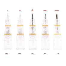 Cartucho desechable de maquillaje permanente, aguja Nano 1/3/5RL 5/7F para tatuaje de cejas, máquina de maquillaje permanente