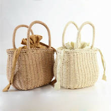 Women Straw  Bags Woven Bag Summer Beach Rattan Shoulder Bag Bamboo Bag Handbag 2024 - buy cheap
