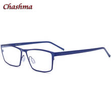 Chashma Eyewear Prescription Glasses Men Pure Titanium occhiali da vista uomo oculos transparente Lenses 2024 - buy cheap
