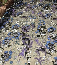 DiuDiu-11.8301 embroidered Mesh Tulle fabric Factory price sequins Nigerian lace fabrics 2024 - buy cheap