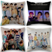 TREASURE KPOP Pillowcase Cotton Linen Fabric Square Zippered Pillow Cover For Office Family Decoration 45X45cm Eco-Friendly 1210 2024 - buy cheap