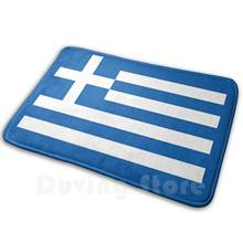 Alfombra antideslizante suave con bandera griega patriótica, alfombrilla antideslizante, cojín de alfombra, bandera griega patriótica I 2024 - compra barato