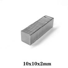 20/50/100/200/300pcs F 10x10x2 mm N35 Strong Square NdFeB Rare Earth Magnet 10*10*2 mm Neodymium Magnets 10mm x 10mm x 2mm 2024 - buy cheap