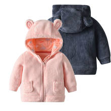 NewBorn Baby Boys Girls Jacket Autumn Winter Infant Cartoon Hooded Fleece Coat Warm Teddy Kids First Birthday Outfits 18 Months 2024 - buy cheap
