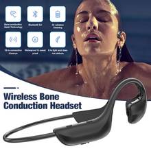 Auriculares inalámbricos de conducción ósea, cascos deportivos impermeables con Bluetooth 5,0, micrófono Dual incorporado, reducción de ruido 2024 - compra barato