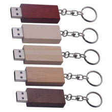 Waterproof wooden USB Flash Drive Pen Drive 4GB 8GB 16GB Usb Sticks 32GB 64GB 128gb Pendrive usb 2.0 Flash Drive with key Chain 2024 - buy cheap