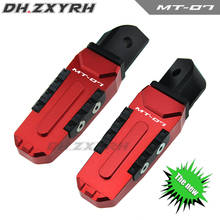 With Laser Logo MT07 Motorcycle CNC Foot Pegs Rear Passenger Footrests Fit For Yamaha MT07 MT 07 MT-07 2014-2019 2020 2024 - buy cheap