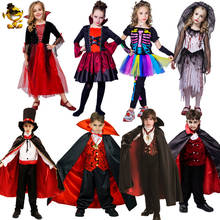 Halloween Purim Kids Vampire Costume Cosplay Boy's&Girl's Bloody  Bride Skeleton Clothes Role Play Purim Skeleton Costumes 2024 - buy cheap