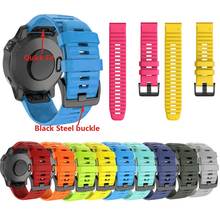 Sport Smart Watch Band Straps For Garmin Fenix 6 6S 6X 5X 5 5S 3 3HR Forerunner 935 945 Quick Release Strap Silicone Bracelet 2024 - buy cheap