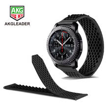 AKGLEADER Soft Rubber 22mm Sport Band For Huawei Watch GT Wrist Strap For Samsung Galaxy Watch 46mm Gear S3 Bracelet Amazfit 2 2024 - buy cheap