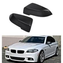 Car mirror cover carbon fiber cover lamp cover Suitable for BMW 5 Series F18 F10 replacement type rearview mirror cover2010-2017 2024 - buy cheap