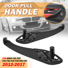 Guarnição interna de porta e puxador dianteiro para bmw, alça de porta e janelas pretas para interior automotivo, modelos f30, f80, f31, f32, f33, f35, f82, f83, entre 2012 e 201 2024 - compre barato