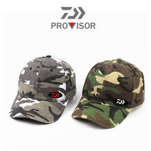 2020 Daiwa Men and Women Fishing Camouflage Sun Hat Outdoor Sports Curved Brim Cap Travel Sun Hat Baseball Adjustable Hat 2024 - buy cheap