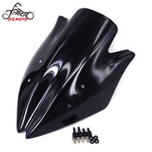 Parabrisas de plástico ABS para motocicleta, Deflector de viento de alta calidad, color negro, para KAWASAKI Z1000, 2007, 2008, 2009 2024 - compra barato