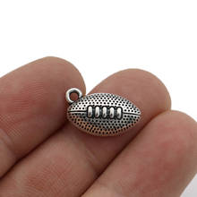 JAKONGO Sports Soccer Charms Pendants for Jewelry Making Bracelet DIY Accessories 10x18mm 15pcs 2024 - buy cheap