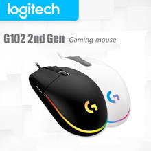 Logitech G102 LIGHTSYNC  Wired Game RGB Mouse with 8000dpi Streamer light for PC /Desktop  Windows 10/8/7 Gaming Mouse 2024 - buy cheap