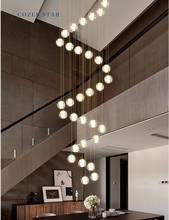 Modern LED Chandeliers Lighting Crystal Nordic Ball Bubble Pendant Hanging Lamp Kitchen Bedroom Living Room Staircase Lights 2024 - buy cheap