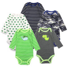 5 Baby Pieces Baby Bodysuits DANROL Long Sleeved Boys Girls Clothing Triangle Newborn Bodysuits Cotton 3-24M Baby's Sets 2024 - buy cheap