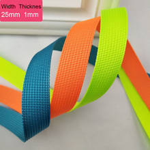 50 Yards 25mm 1" Width Nylon Webbing Strapping Ribbon Sewing Tape Backpack Belt Bag Clothing DIY Garment Strap 1mm Thickness 2024 - buy cheap