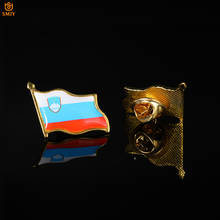Broche con forma de bandera nacional de Malasia, insignia de Metal chapada en oro para trajes y bolsas de viaje, joyería para solapas Pin 2024 - compra barato