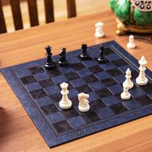 Tabuleiro de couro xadrez internacional, 2021 tapetes de jogos de tabuleiro universais para damas 2024 - compre barato