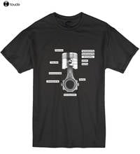 Camiseta estampa de pistão anatomia, mecânico, carro, garagem, macaco, camiseta, homens, mulheres, camiseta, imperdível, novo, 2019 2024 - compre barato