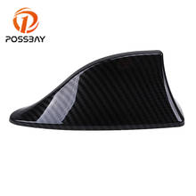 POSSBAY Car Shark Fin Antenna Signal Aerials for Ford VW BMW Hyundai Benz Auto Radio Aerial Imitation Carbon Fiber Antennas 2024 - buy cheap