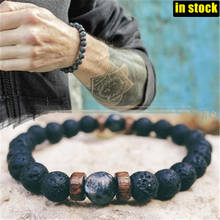 New Men Bracelet Natural Moonstone Bead Tibetan Buddha Bracelet  Lava Stone Diffuser Bracelets Men Jewelry Gift 2021 Fashion 2024 - buy cheap