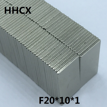 50pcs/lot magnet 20x10x1 N35 Strong Square NdFeB Rare Earth Magnet 20*10*1 Neodymium Magnets for moto 2024 - buy cheap