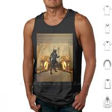 Regata sem mangas anbis o deus egípcio, camiseta de algodão unissex, egípcio deus religioso, símbolo religioso, cordão de cabeça 2024 - compre barato