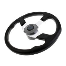 Aluminum Alloy Marine Boat Yacht Steering Wheel 3 Spoke 340mm Fits Standard 3/4 inch Tapered Shaft 2024 - buy cheap