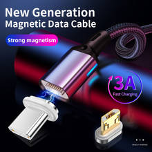 Магнитный кабель 3 А для быстрой зарядки для samsung huawei Xiaomi, зарядное устройство для быстрой зарядки Micro usb type C, магнитный шнур для зарядки телефона и передачи данных 2024 - купить недорого