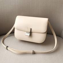 Box Classic Flap Ladies Genuine Leather Tofu Bag 2020 Luxury Designer Handbag Women Square Bags Casual Shoulder Crossbody Bag 2024 - buy cheap