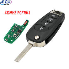 NEW Style Modified Flip 4 Button Remote Key For Chevrolet Aveo 433MHZ PCF7941 chip 2014-2018 2024 - buy cheap