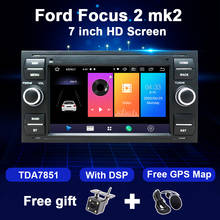 Gps do rádio do carro do ruído do andróide 2 para a navegação do jogador multimídia de kuga do trânsito da fusão do c-max mondeo 4 de ford focus 2 mk2 fiesta 2024 - compre barato