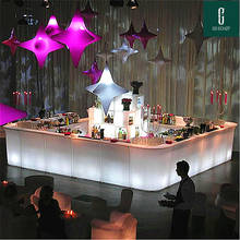 Mesa de cóctel iluminada con Led, muebles de iluminación creativa, redonda, alta, para club, KTV, suministros de discoteca, novedad 2024 - compra barato