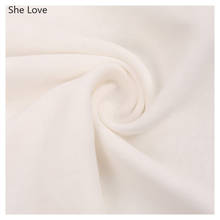 Chzimade-tela de retales de algodón 100%, textil para el hogar, tela de Color blanco, costura, bricolaje, acolchado, fabricación de vestidos de bebé 2024 - compra barato