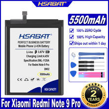 HSABAT BN52 5500mAh Battery for Xiaomi Redmi Note 9 Pro Note 9S Batteries 2024 - buy cheap