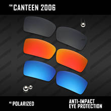 OOWLIT 3 Pairs Polarized Sunglasses Replacement Lenses for Oakley Canteen 2006-Black & Fire Red & Ice Blue 2024 - buy cheap