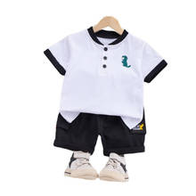 Summer Children Cartoon Clothes Baby Boys Girls T-Shirt Shorts 2Pcs/Set Toddler Print Casual Costume Kids Fashion Sport Suits 2024 - buy cheap